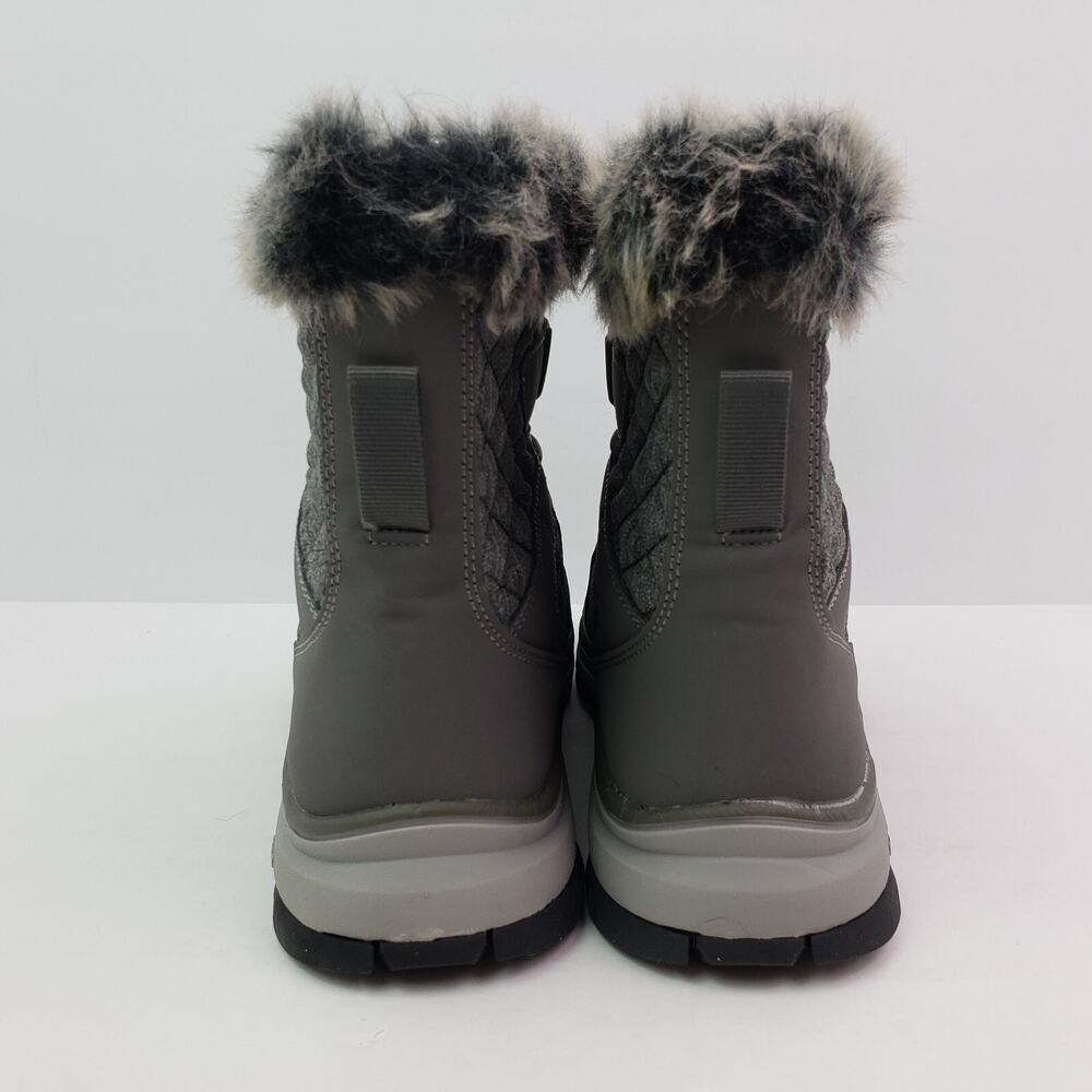 Ryka Brisk Womens Sz 7W Charcoal Grey Water Repellent Quilted Ankle Winter Boots - Picture 6 of 12